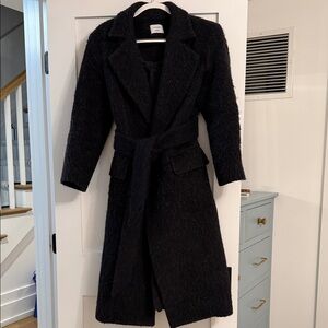 Almada Lavel Ivy Mohair Coat in Black
